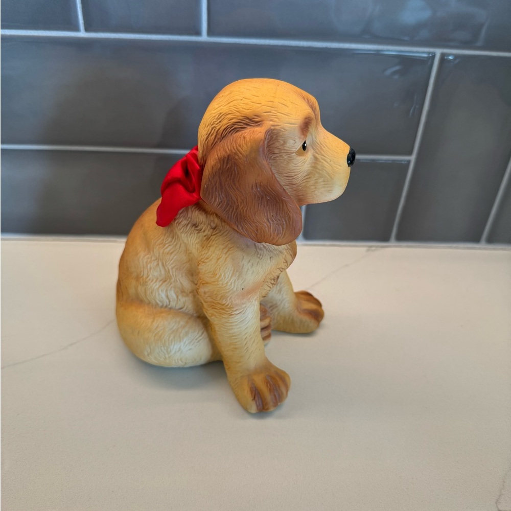 Yellow Labrador Retriever Musical Figure - Picture 3 of 6